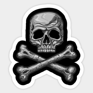 skull and crossbones Sticker